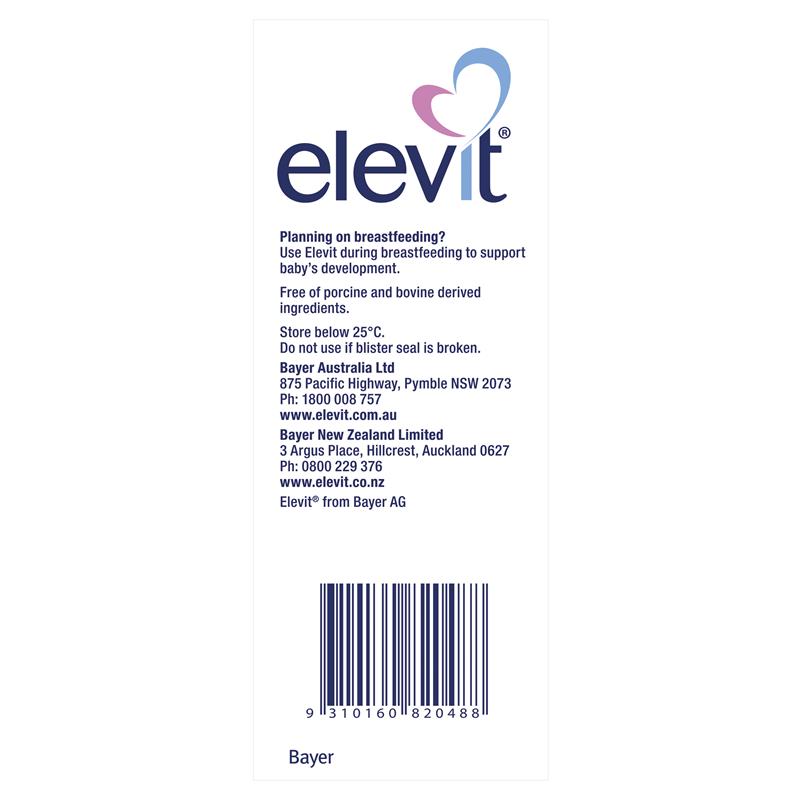 Elevit Pregnancy Multivitamin Tablets 100 Pack (100 Days) (Limit of ONE per Order)