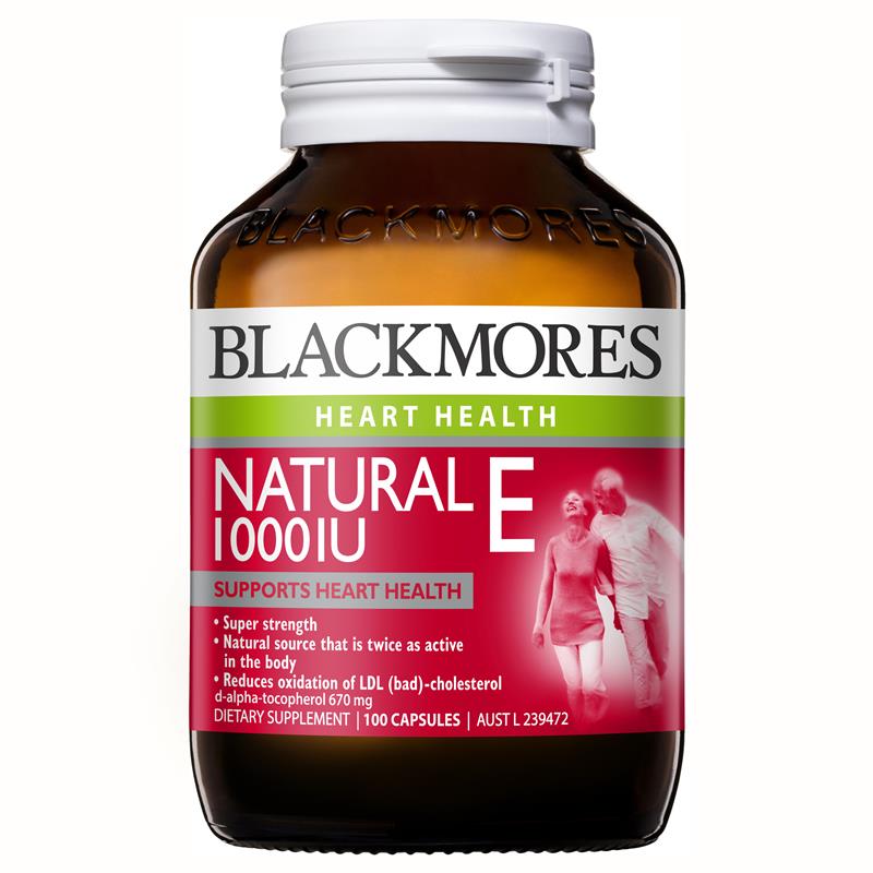 Blackmores Natural Vitamin E 1000IU 100 Capsules