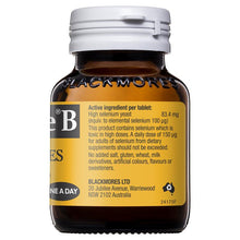 Load image into Gallery viewer, Blackmores Selemite B 100mcg 100 Tablets