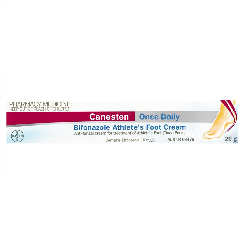 Canesten Once Daily Bifonazole Athlete's Foot Cream 20g (Limit ONE per Order)