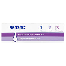 Load image into Gallery viewer, Benzac 3 Step Clear Skin Acne Control Kit