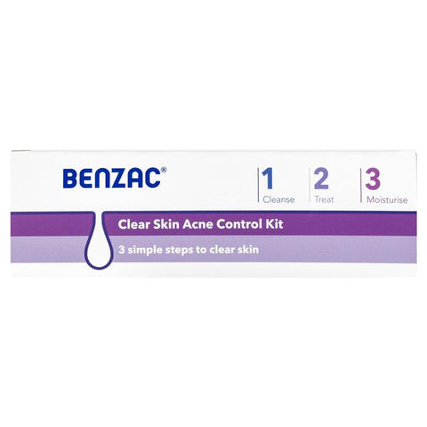 Benzac 3 Step Clear Skin Acne Control Kit