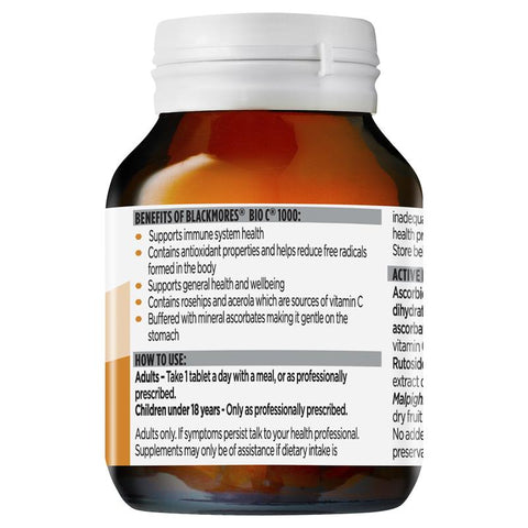 Blackmores Bio C 1000mg 62 Tablets