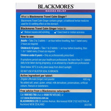 Load image into Gallery viewer, Blackmores Travel Calm Ginger 45 Tablets