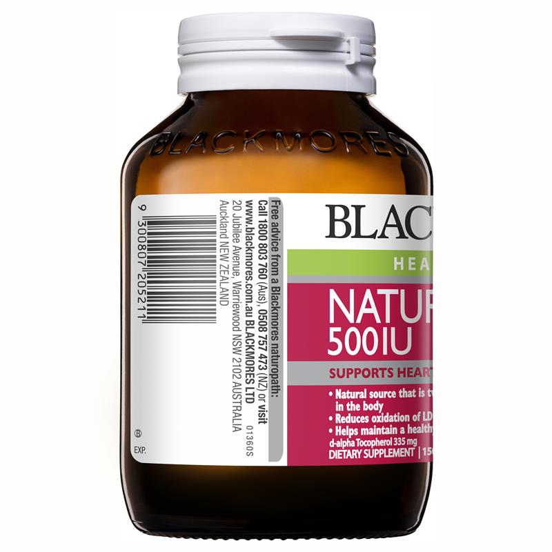 Blackmores Natural Vitamin E 500IU 150 Capsules