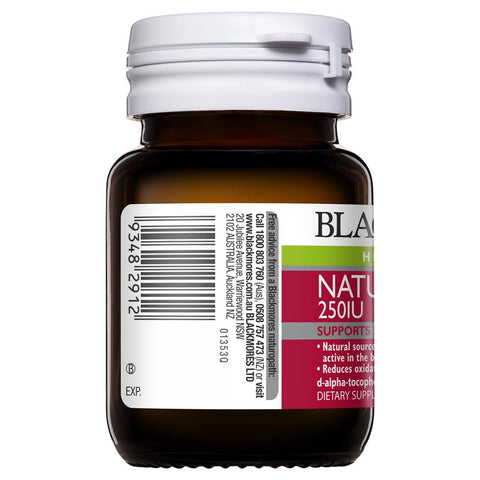 Blackmores Natural Vitamin E 250IU 50 Capsules