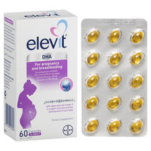 Load image into Gallery viewer, Elevit DHA For Pregnancy and Breastfeeding capsules 60 pack (60 days) ( expiry 3/24)