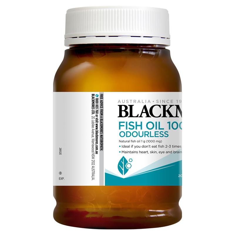 Blackmores Odourless Fish Oil 1000mg 200 Capsules