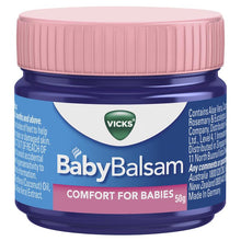 Load image into Gallery viewer, Vicks Baby Balsam Decongestant Chest Rub 50g