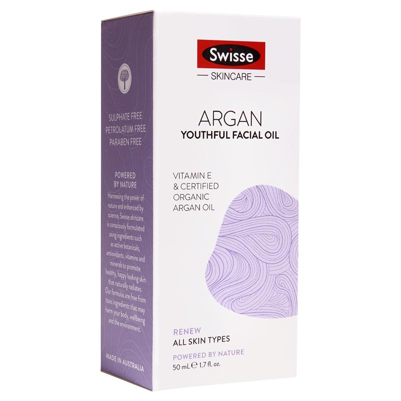 Swisse Skincare Argan Youthful Facial Oil 50ml