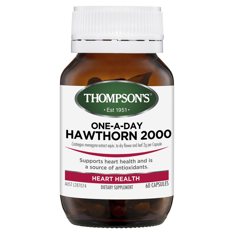 Thompson's One-a-day Hawthorn 2000mg 60 Capsules