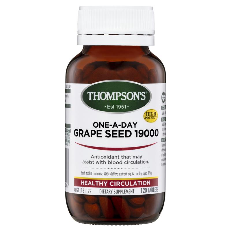 Thompson's One-a-day Grape Seed 19000mg 120 Tablets