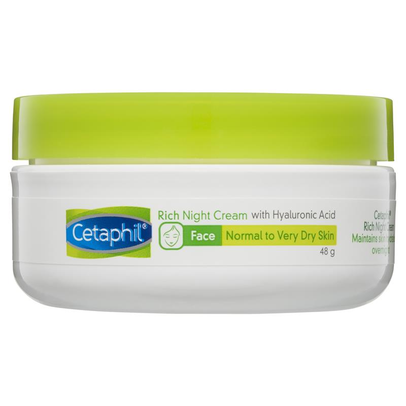 Cetaphil Rich Hydrating Night Cream with Hyaluronic Acid 48g