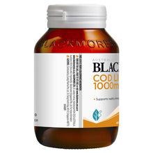 Load image into Gallery viewer, Blackmores Cod Liver Oil 1000mg 80 Capsules