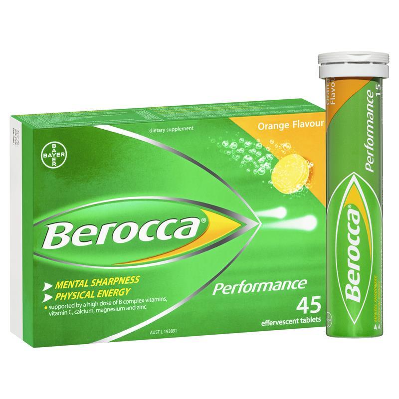 Berocca Performance Orange 45 Effervescent Tablets