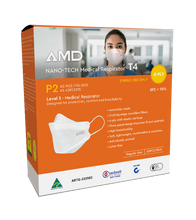 Load image into Gallery viewer, Face Mask - NANO-TECH Particulate Respirator - T4 Level 3 Medical Respirator with Four Layers 50 Pack