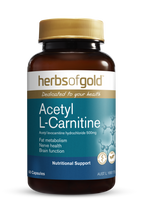 Load image into Gallery viewer, Herbs of Gold Acetyl L-Carnitine 60 Vegetarian Capsules