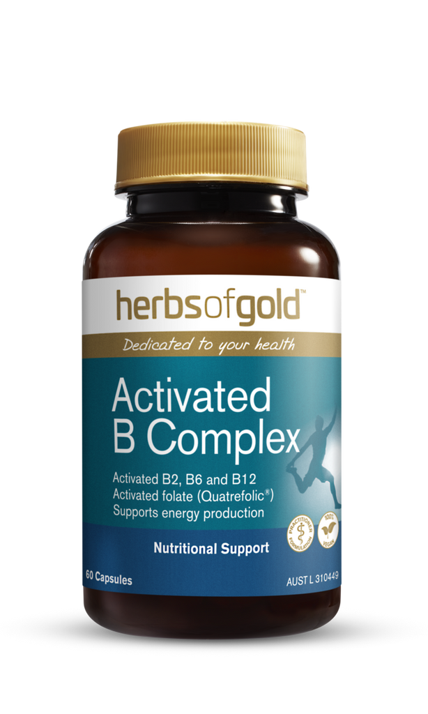 Herbs of Gold Activated B Complex 60 Vegetarian Capsules
