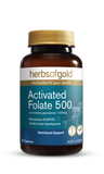 Herbs of Gold Activated Folate 500 60 Vegetarian Capsules