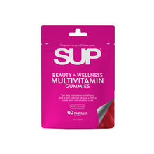 Load image into Gallery viewer, SUP BEAUTY + WELLNESS MULTIVITAMIN GUMMIES Berry Flavour 60 Pastilles