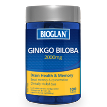 Load image into Gallery viewer, Bioglan Ginkgo Biloba 2000mg 100 Tablets