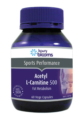 Henry Blooms Acetyl L-Carnitine 500 60 Vegetarian Capsules