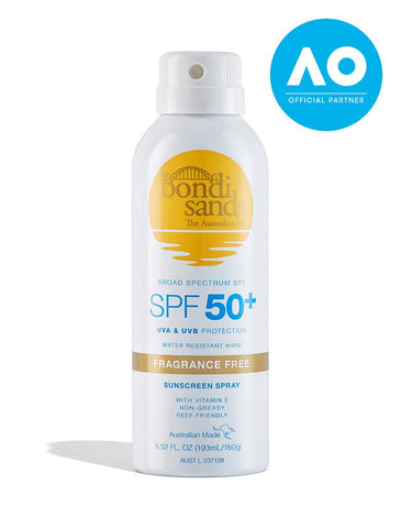 Bondi Sands Spf 50+ Aerosol Mist Spray Fragrance Free 160g