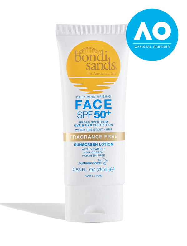 Bondi Sands SPF 50+ Fragrance Free Face Sunscreen Lotion 75mL