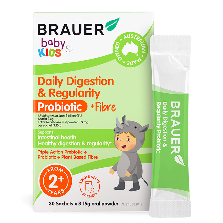 Brauer Baby & Kids Daily Digestion & Regularity Probiotic 30 Sachets