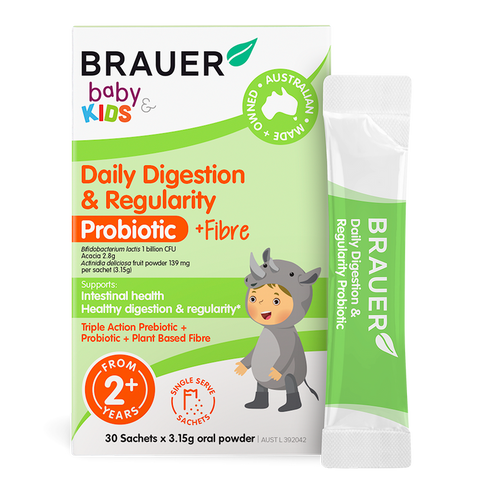 Brauer Baby & Kids Daily Digestion & Regularity Probiotic 30 Sachets