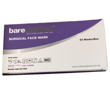 Load image into Gallery viewer, Face Mask - Baremedical Surgical Disposable Face Masks Level 2 Barrier Protection 50 PCs Box
