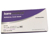 Face Mask - Baremedical Surgical Disposable Face Masks Level 2 Barrier Protection 50 PCs Box