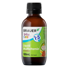 Load image into Gallery viewer, Brauer Baby &amp; Kids Liquid Multivitamin for Toddlers 100mL