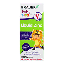 Load image into Gallery viewer, Brauer Baby &amp; Kids Liquid Zinc 200mL