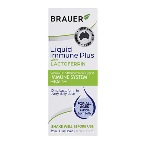 Brauer Liquid Immune Plus With Lactoferrin 23mL