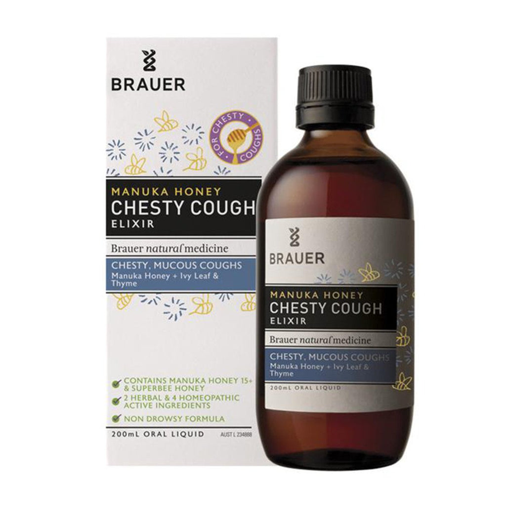 Brauer Manuka Honey Chesty Cough Elixir 200mL
