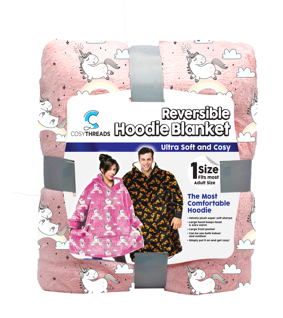 Hoodie Blanket Reversible - One Size Fits All