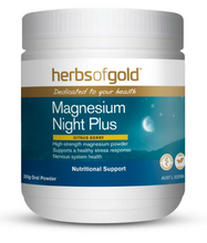 Load image into Gallery viewer, Herbs of Gold Magnesium Night Plus 300g
