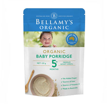 Load image into Gallery viewer, Bellamy&#39;s Organic Baby Porridge 5+ Months 125g
