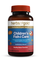 Load image into Gallery viewer, Herbs of Gold Children&#39;s Fish-i Care 60 Chewable Capsules