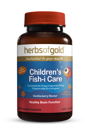 Herbs of Gold Children's Fish-i Care 60 Chewable Capsules