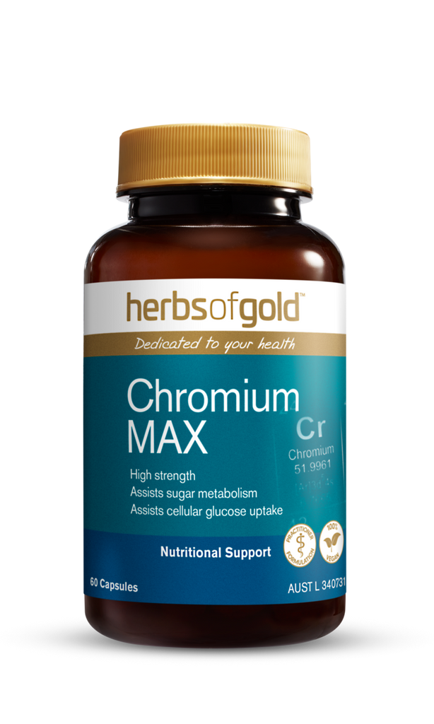Herbs of Gold Chromium MAX 60 Vegetarian Capsules