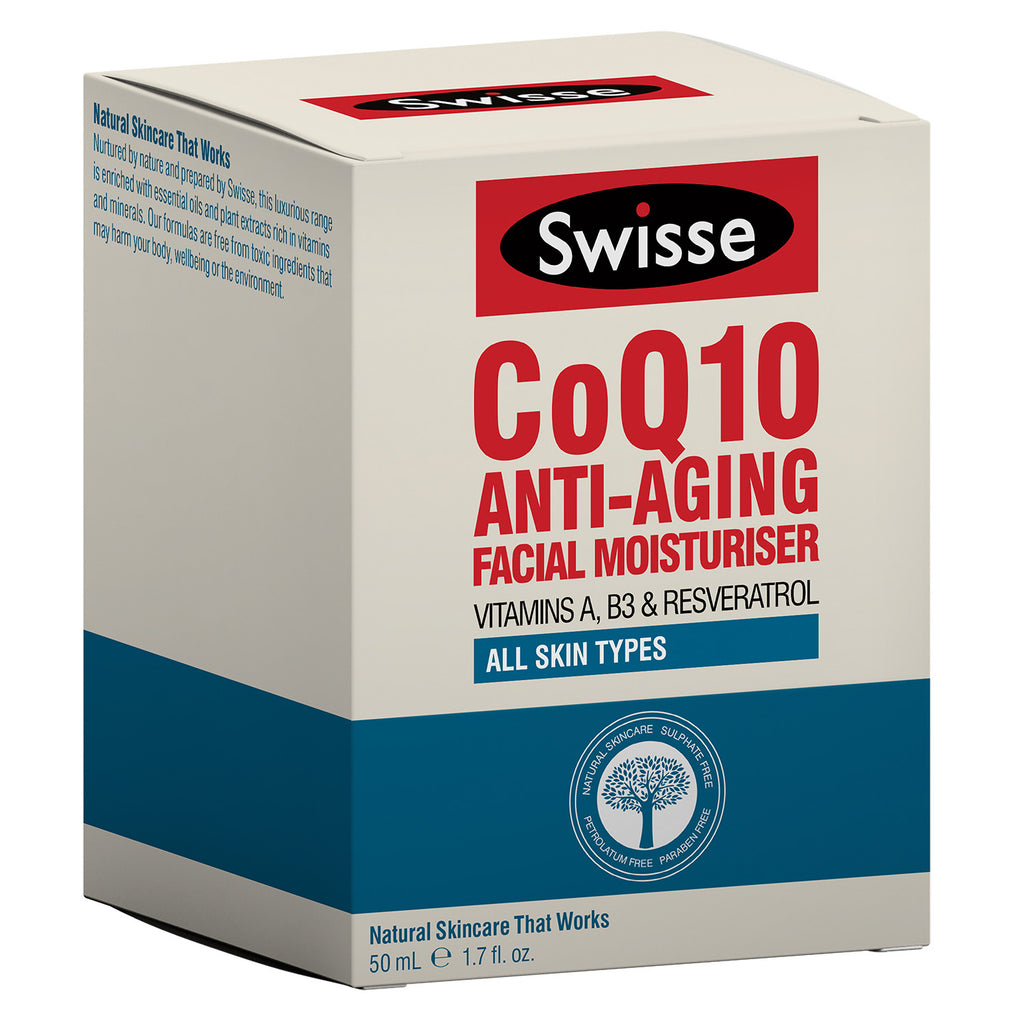 SWISSE CoQ10 Anti-Aging Facial Moisturiser 50mL