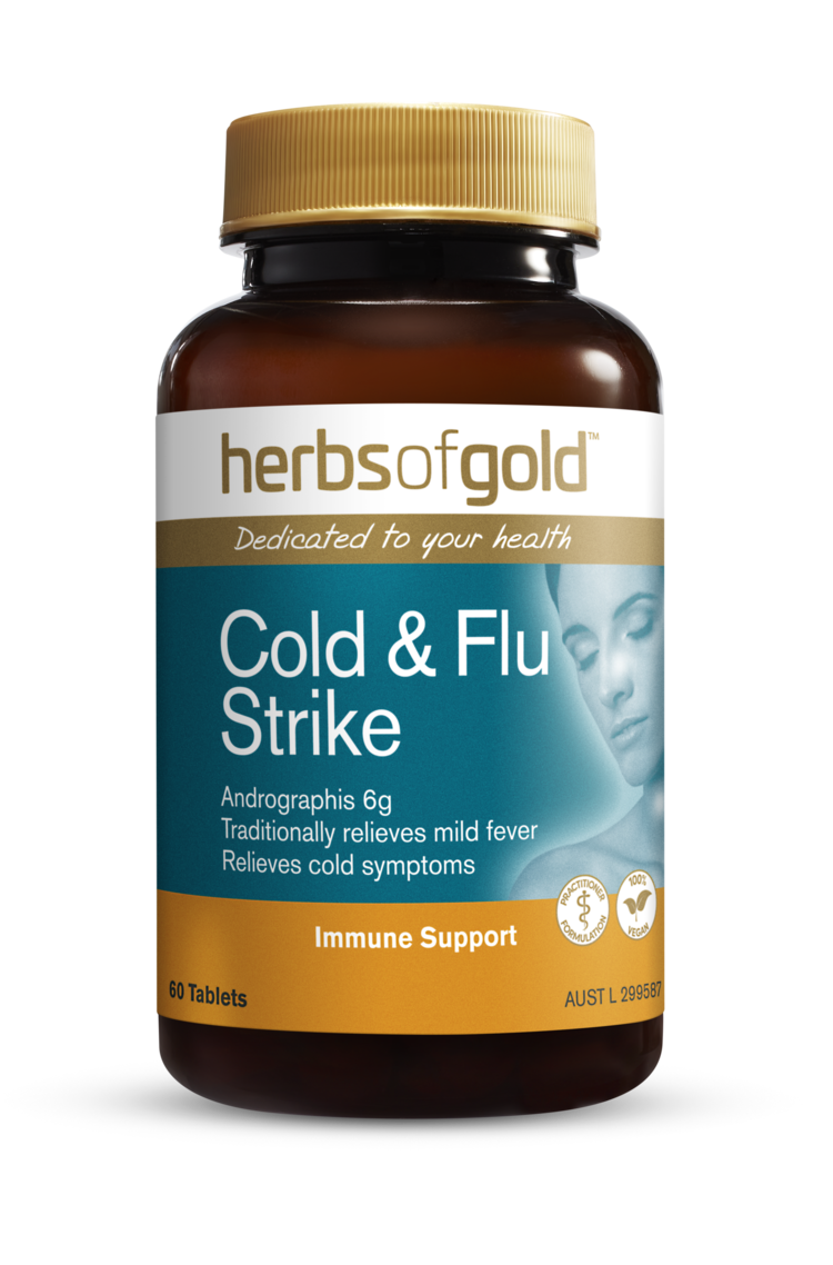 Herbs of Gold Cold & Flu Strike 60 Tablets