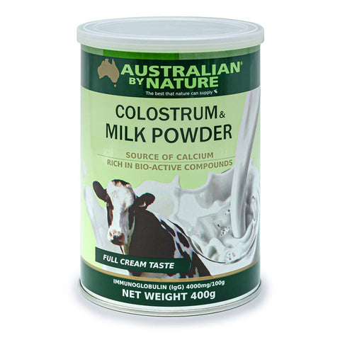 Australian By Nature Colostrum & Milk Powder 4,000IgG 400g