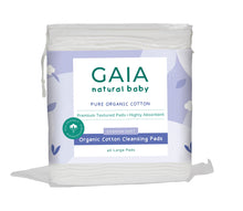 Load image into Gallery viewer, Gaia Natural Baby Organic Cotton Cleansing Pads 40 Large Pads