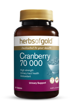 Load image into Gallery viewer, Herbs of Gold Cranberry 70000 50 Tablets