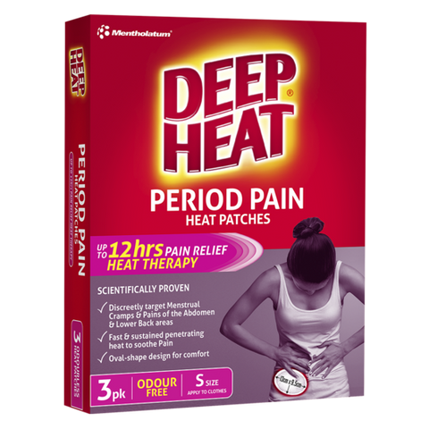 Deep Heat Period Pain Heat Patches 3pk