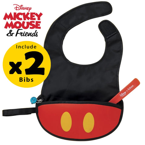 B.Box Travel Bib + Flexible Spoon Disney X 2 Pack - Special Bundle