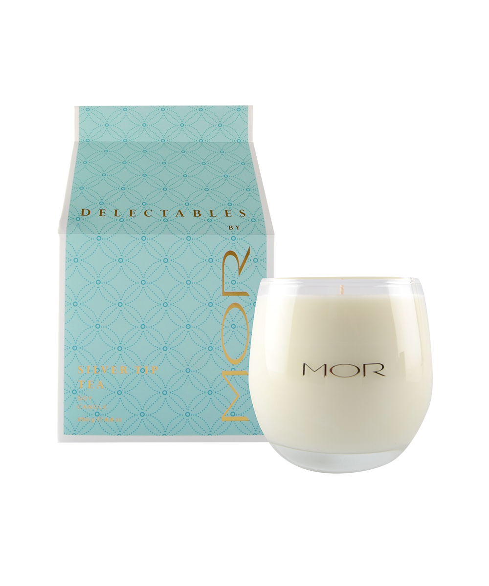 Delectables by MOR Silver Tip Tea Soy Candle 250g